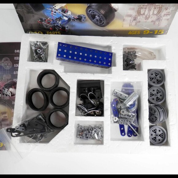 Vintage 1998 Erector Master Connection Vehicle Builder Kit Meccano 030050 Buggy - Picture 8 of 9